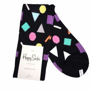 Happy Socks Geometric Shapes Crew Socks One Size